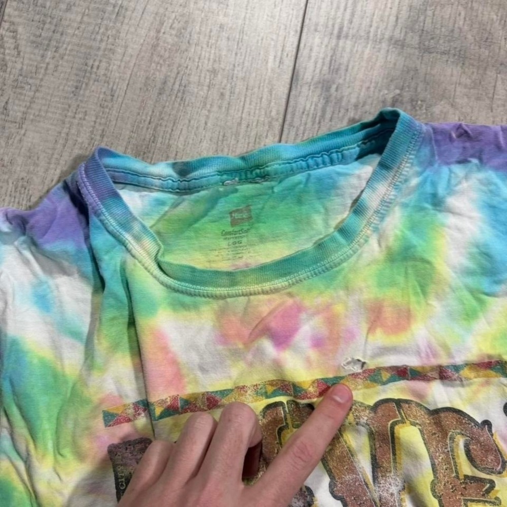 2010s emo grunge distressed Grateful Dead style Dave Mathew's band Tee - Picture 5 of 8